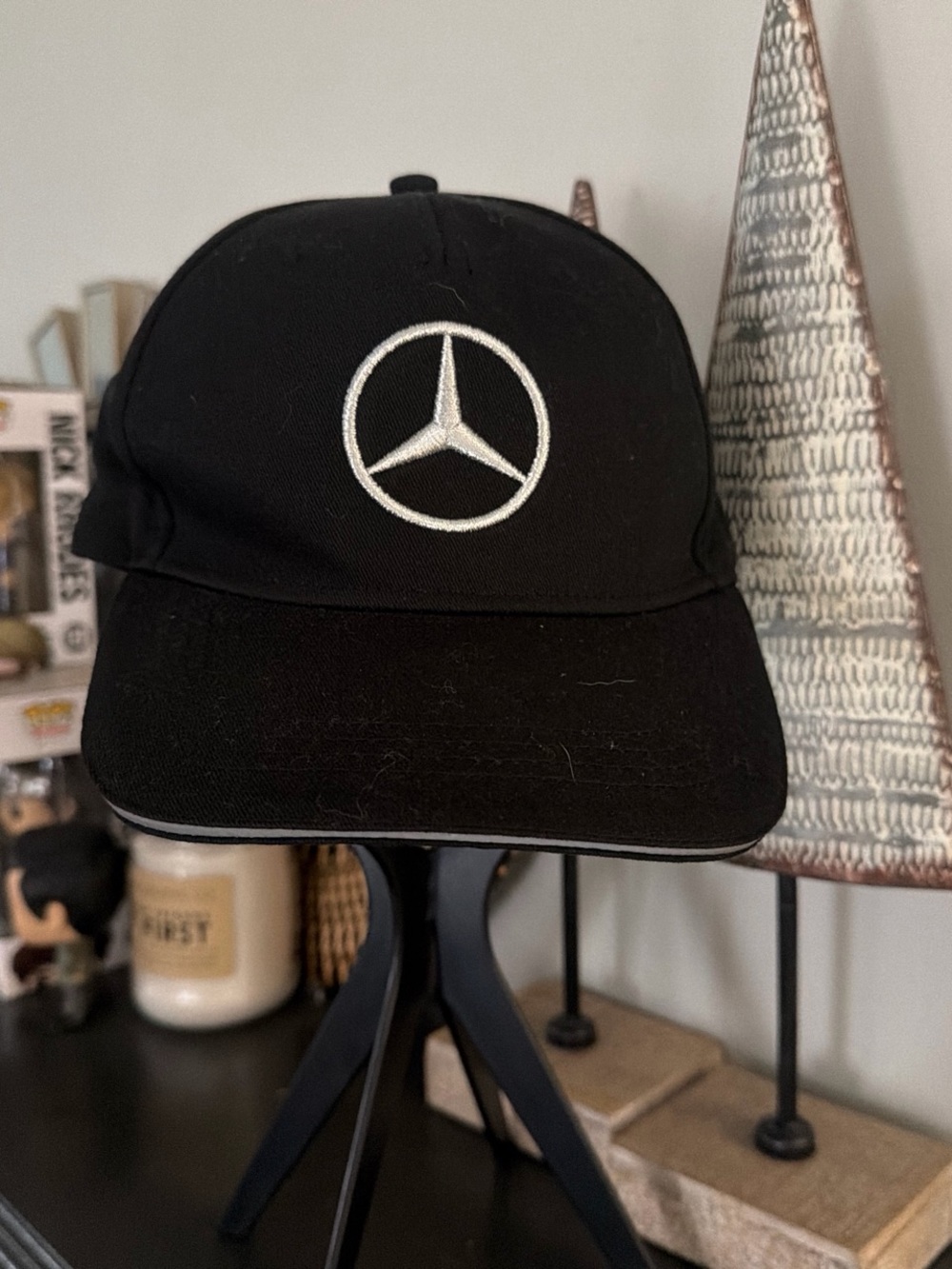 Black Mercedes-Benz Logo Baseball Cap for Men